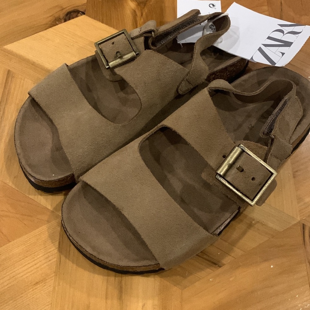 ZARA Leather Sandals Size 29